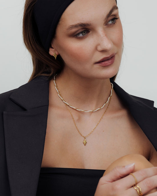 Lustrous Pendant Collana Oro