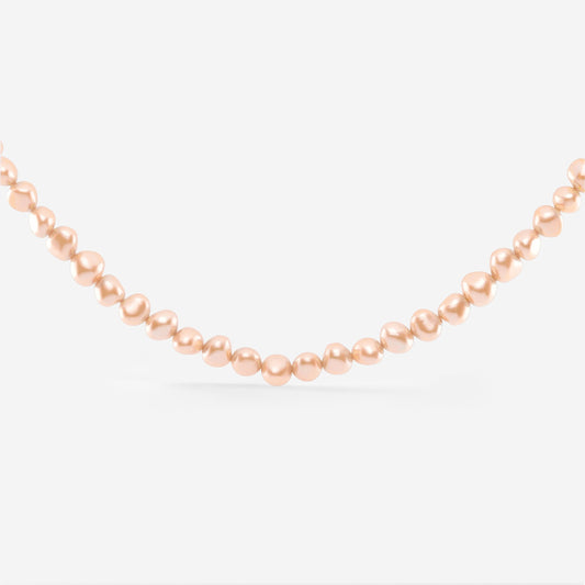 Dusty Rose Perlita Choker Oro