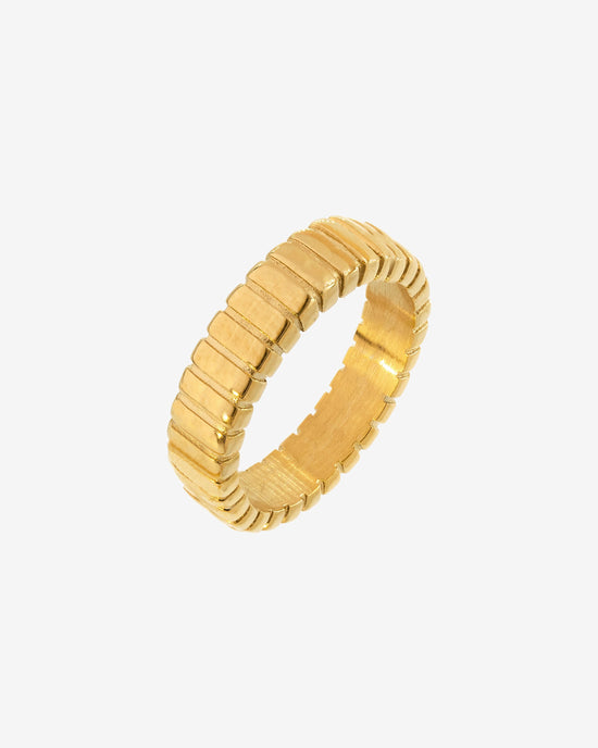 Striped Anello Bold Oro