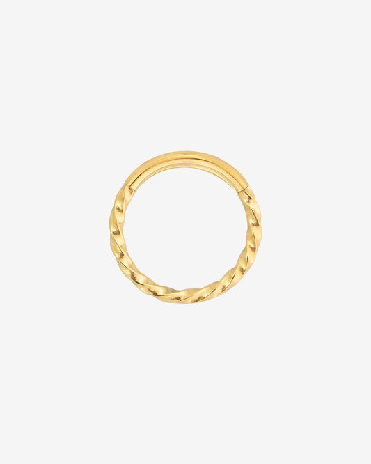 Twisted Click Piercing Oro