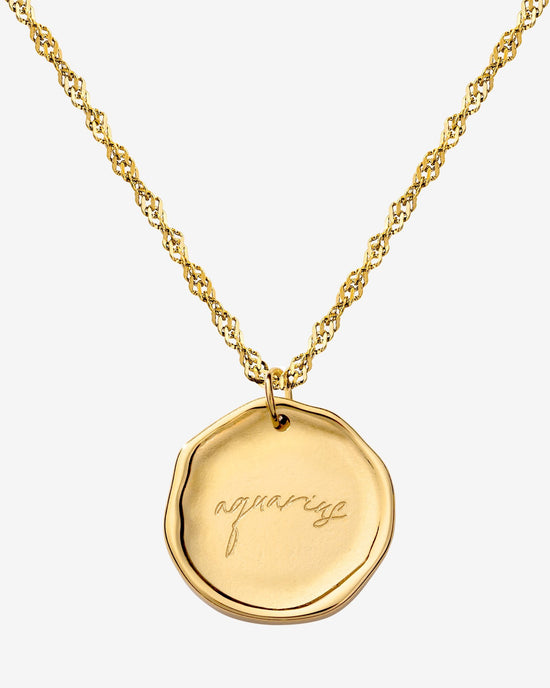 Zodiac Collana - Acquari Oro