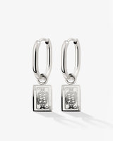 Like a Queen Oval Hoop Set Baby Argento