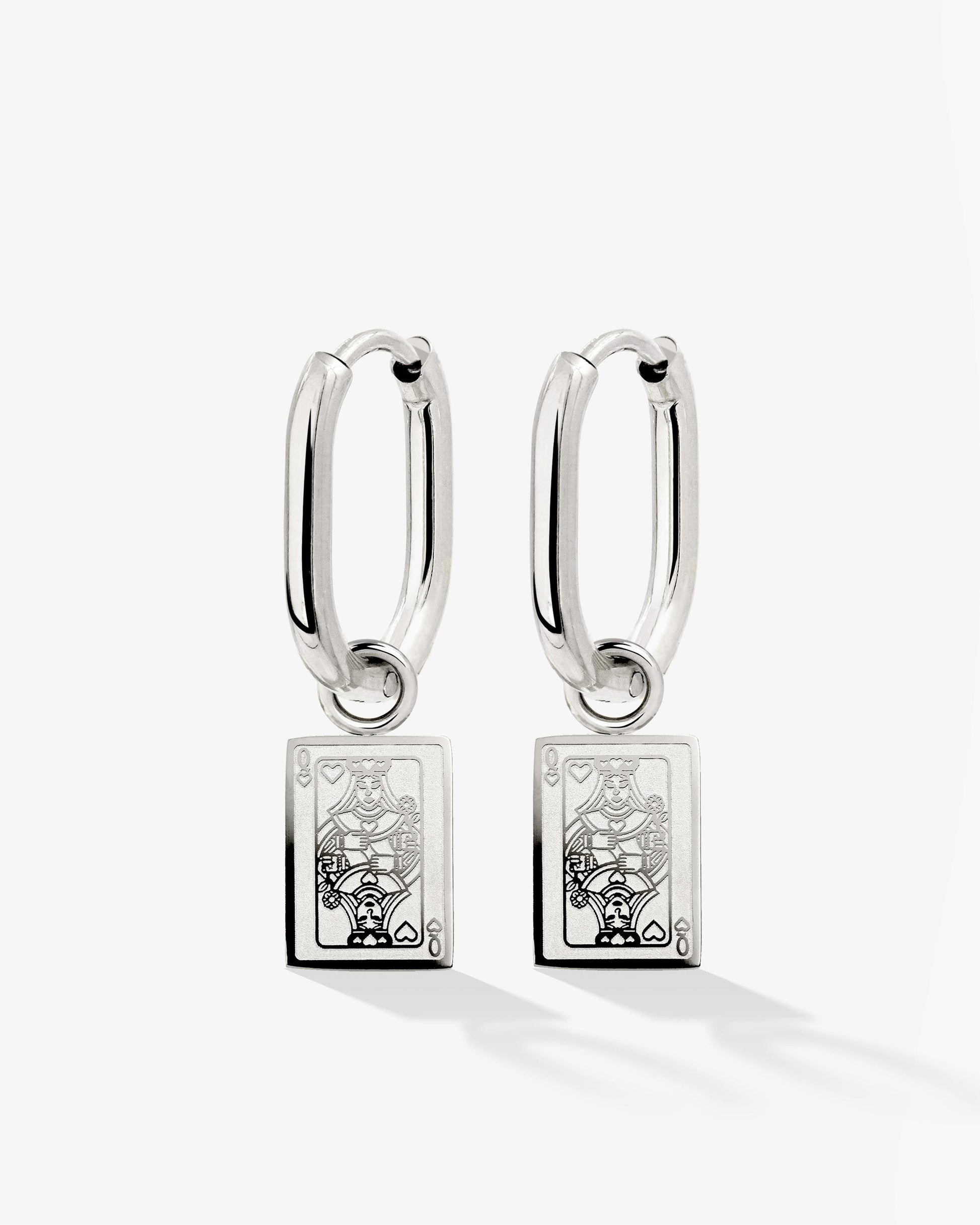 Like a Queen Oval Hoop Set Baby Argento