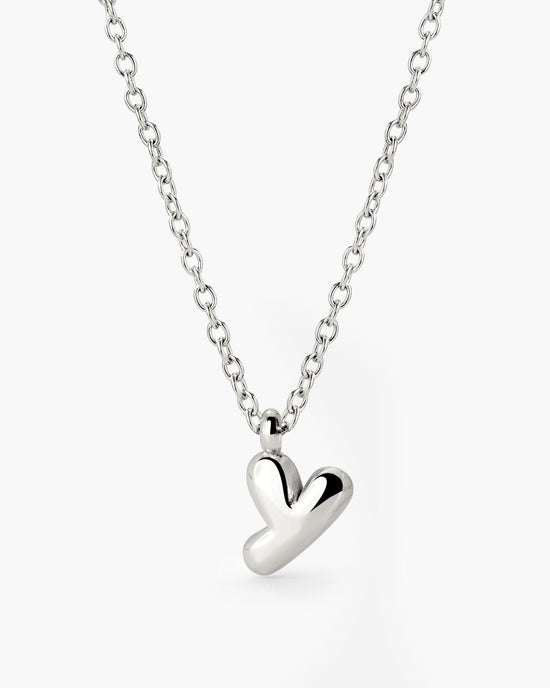 Bubble Letter Collana Argento