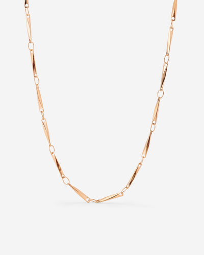 Curved Links Collana Oro Rosa