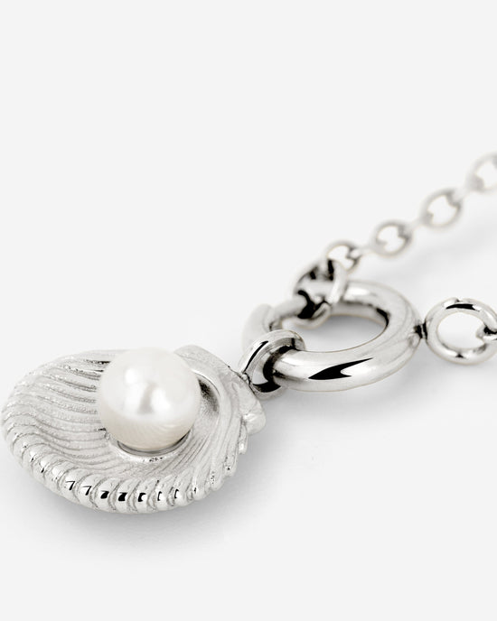 Pearly Shell Classic Chain Collana Set Argento