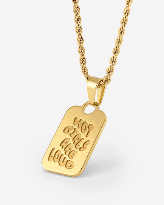 Hot girls are loud Collana Oro