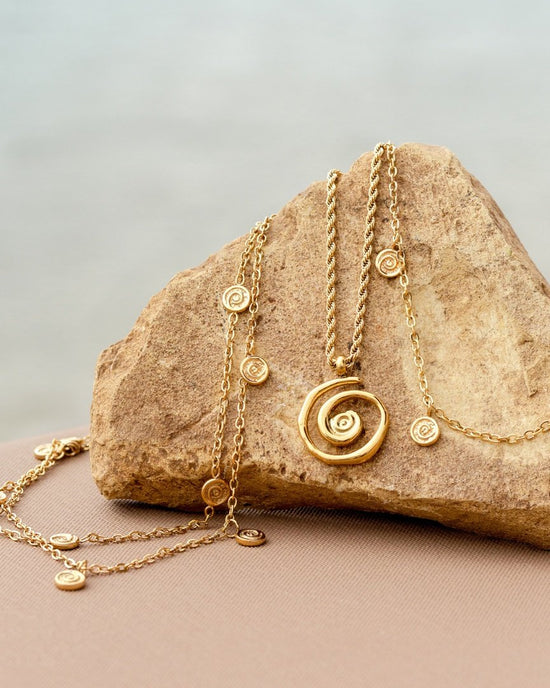 Swirl'n Double Cavigliera Argento