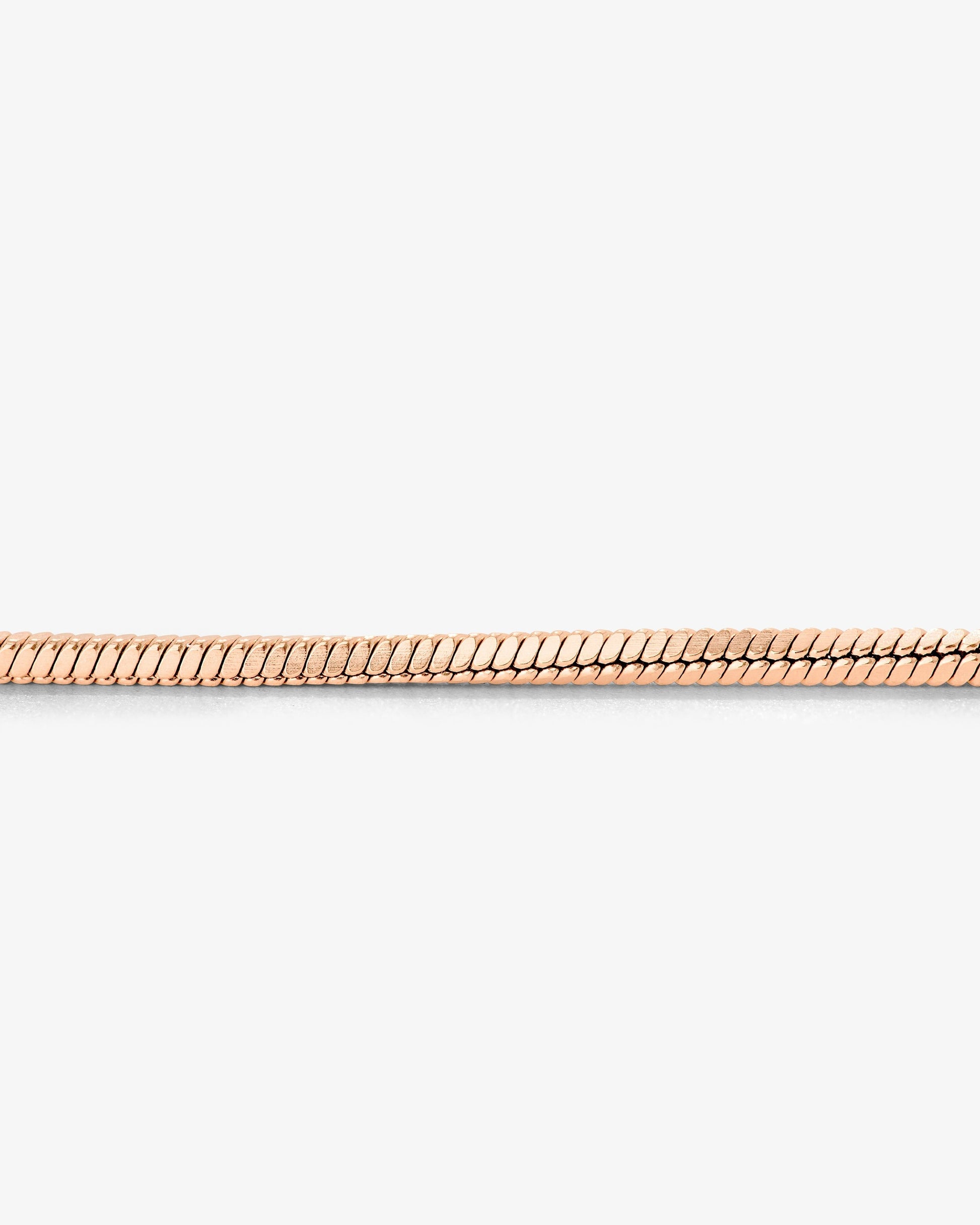 Squared Snake Chain Bracciale Oro Rosa