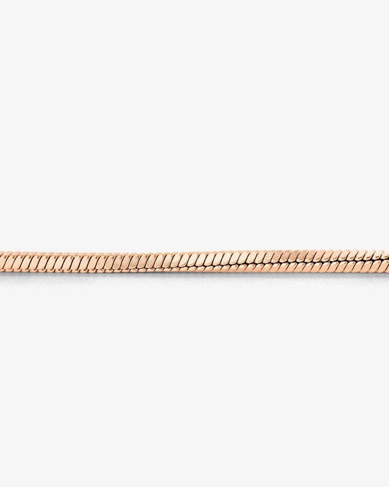 Squared Snake Chain Bracciale Oro Rosa