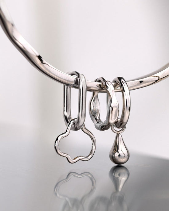 Drop it Hoop Set Small Oro Rosa