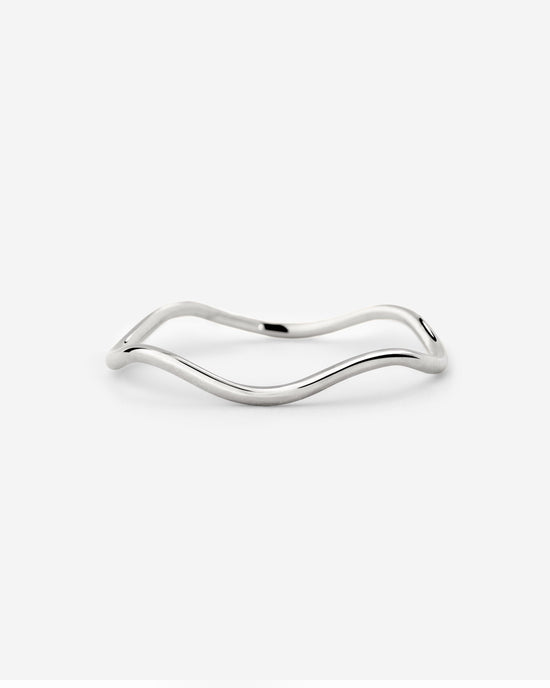 Slim Wave Anello Argento