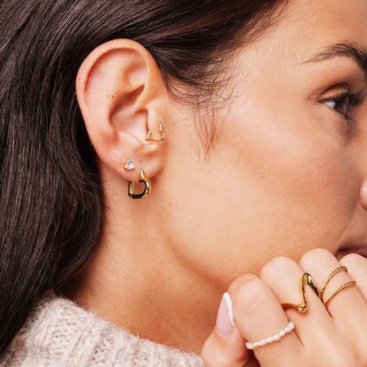 Phat Heart Hoops Small Oro