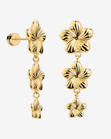 Floral Trinity Orecchini Oro