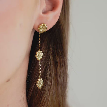 Petal Fall Orecchini Argento