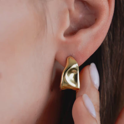 Liquid Shape Orecchini Oro