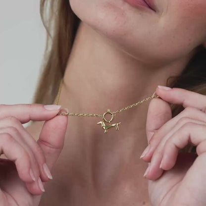 Shorty Rope Chain Necklace Set Roségold