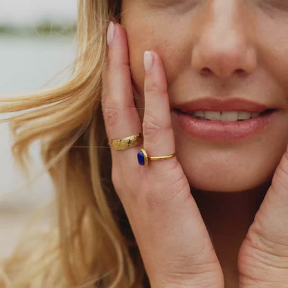 Ammonite Shell Anello Oro