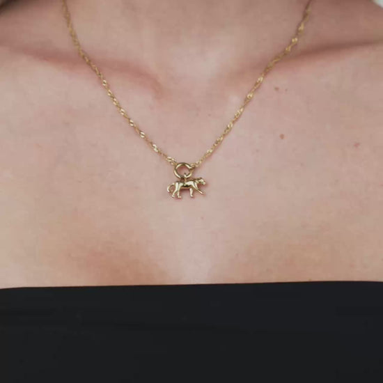 Leopard Singapore Chain Collana Set Oro
