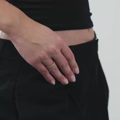 Endless Twist Ring Silber