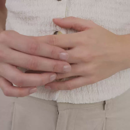 Curly Twist Anello Oro Rosa