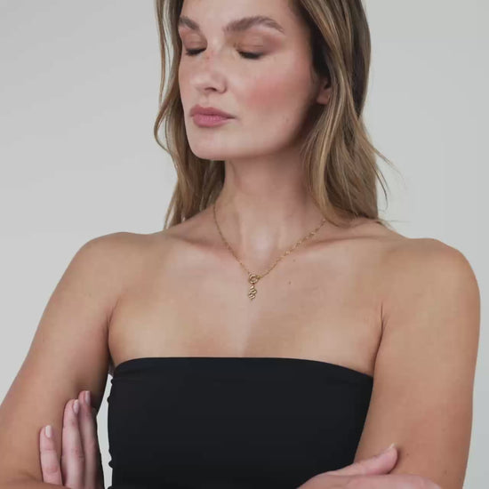 Serpent Singapore Chain Collana Set Oro