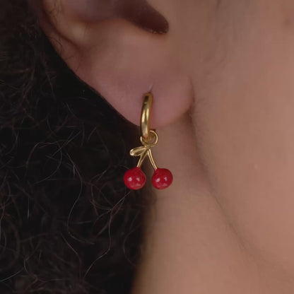 Very Cherry Hoop Set Baby Argento