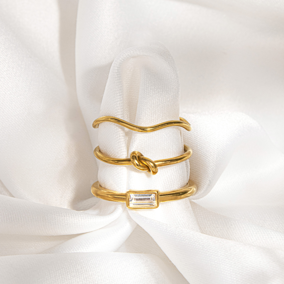 Square Charming Anello Oro