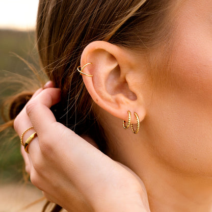 Twisted Hoops Small