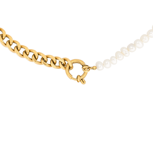 Chain'n'Pearls Collana Oro
