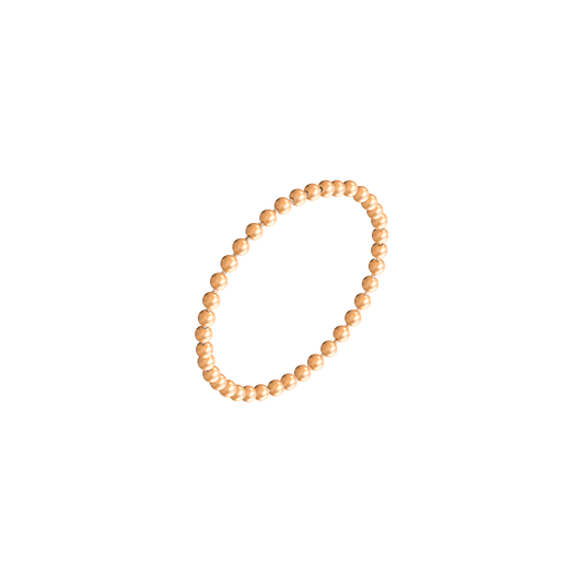 Bead Chain Anello Oro Rosa