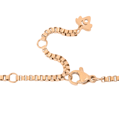 Box Chain Collana Oro Rosa