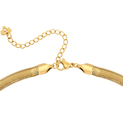 Flat Snake Chain Oro