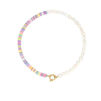 Pastel Pearl Collana Oro