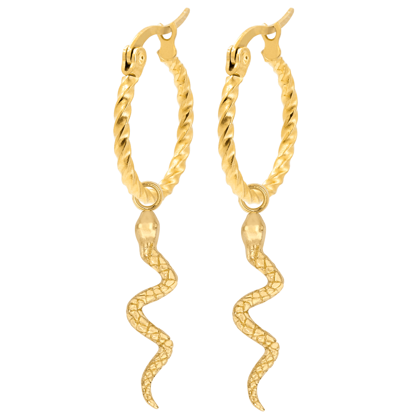 Snake Hoop Set Oro