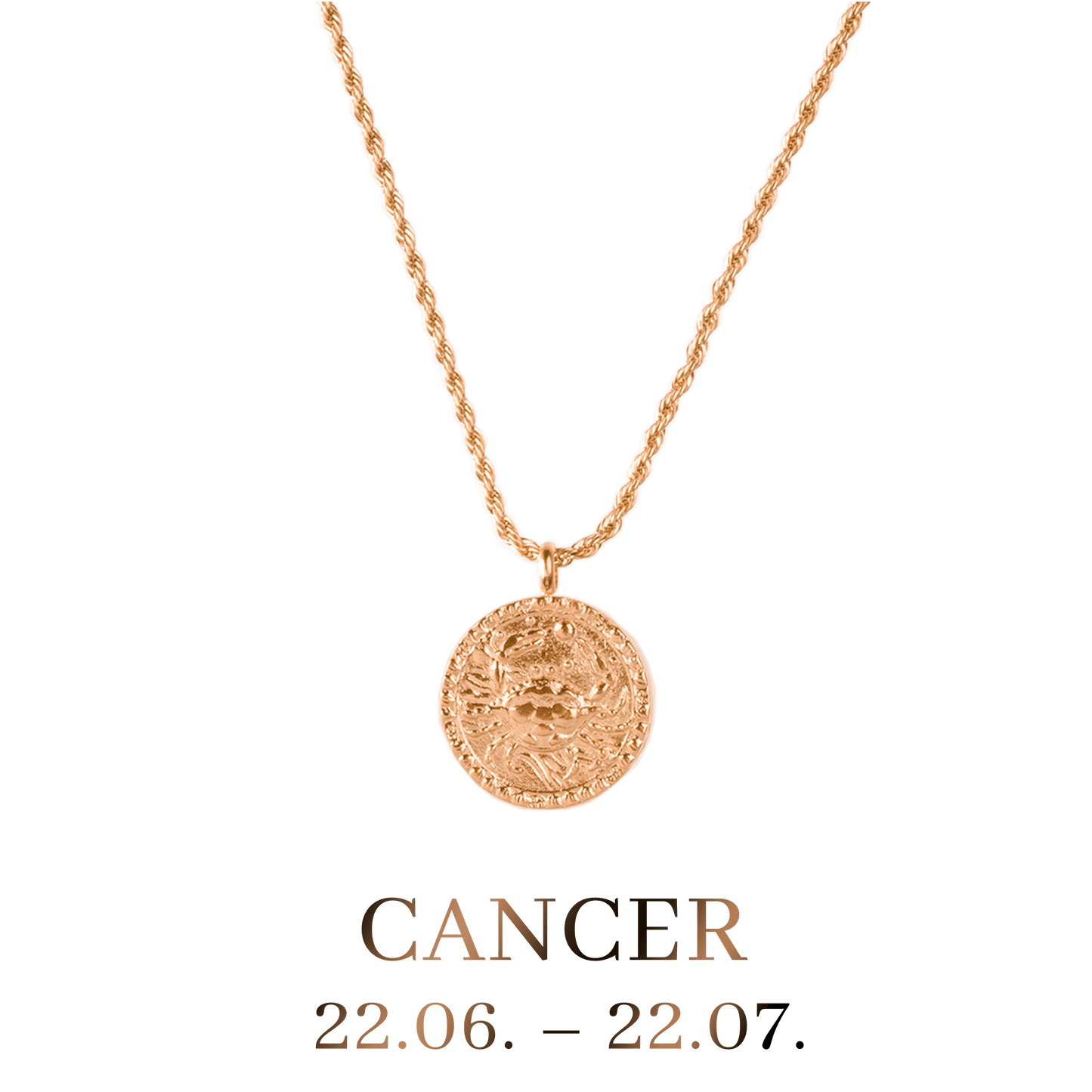 Cancer Collana Oro Rosa