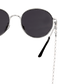 Catena per occhiali da sole Pearly Argento
