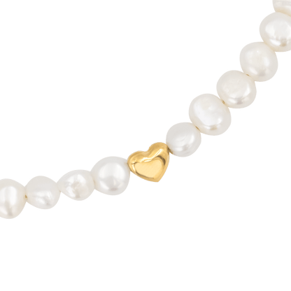 Retro Love Pearl Collana Oro