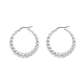 Curly Hoops Argento