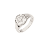 Power Krissi Signet Anello Argento