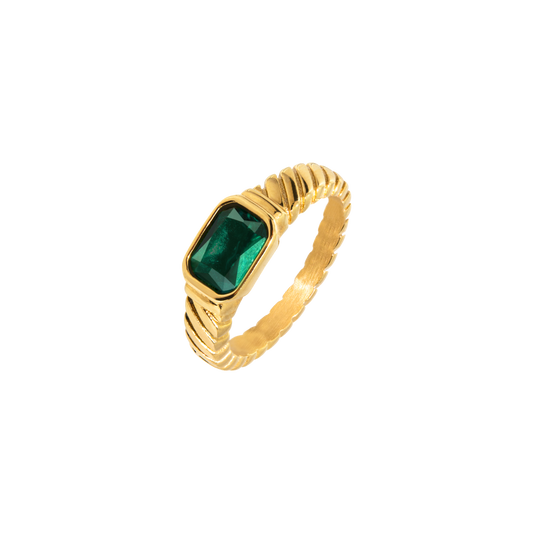 Brilliant Emerald Anello Oro