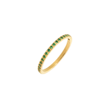 Green Sparkle Anello Oro