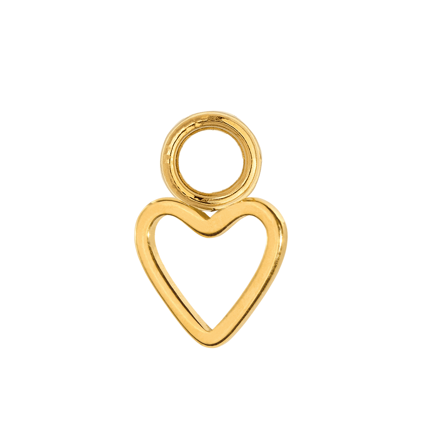 Light Heart Oval Hoopies Oro