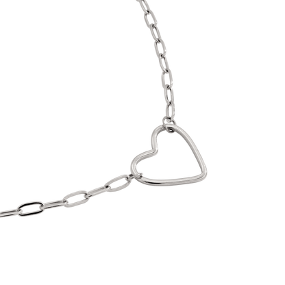 Loving Heart Collana Argento