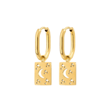 Midnight Lover Oval Hoops Baby Oro