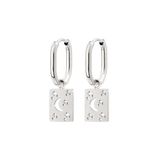 Midnight Lover Oval Hoops Baby Argento