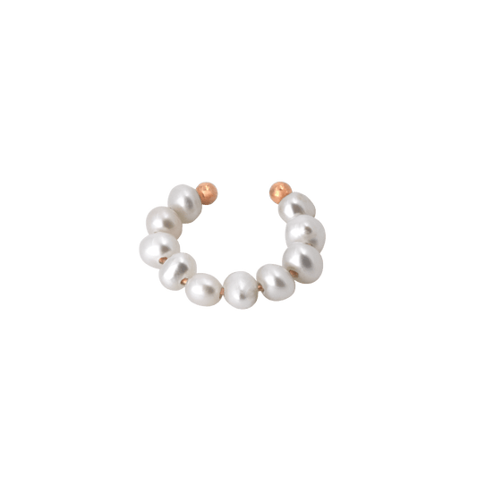 Pippo Pearl Ear Cuff Oro Rosa