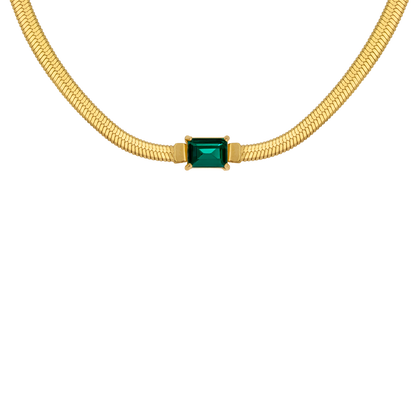 Radiant Emerald Collana Oro