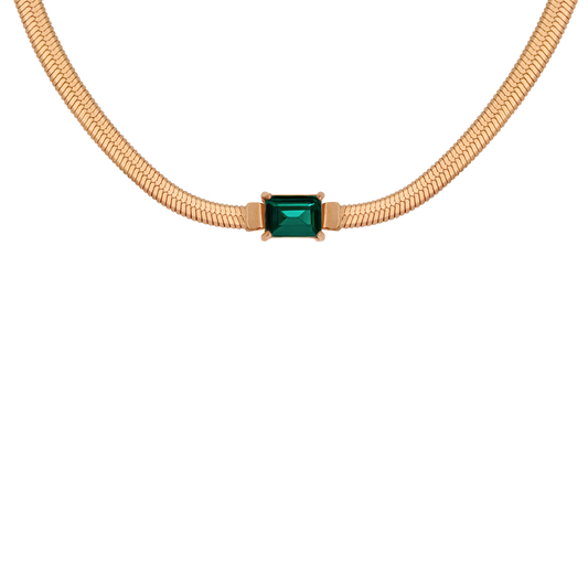 Radiant Emerald Collana Oro Rosa