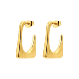 Rectangle Hoops Oro
